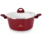 Garnek Gerlach Harmony Bordo 24 Cm Z Pokrywką Ceramiczny 4,4 L