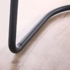 KRZESŁO HOMEDE CARDIN CZARNE METALOWE NOWOCZESNY STYL DO JADALNI