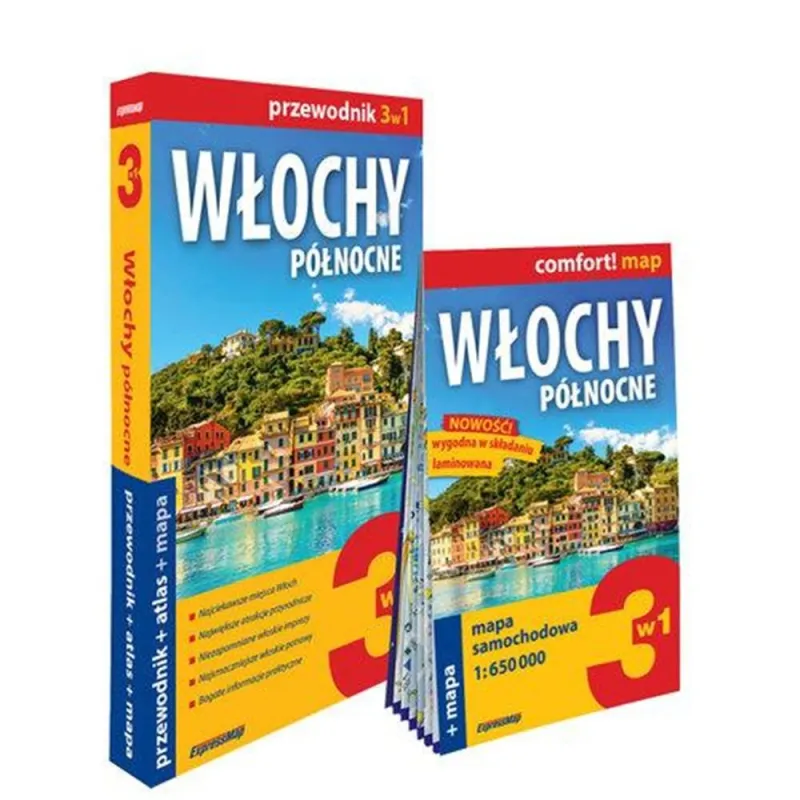 WŁOCHY PÓŁNOCNE 3W1: PRZEWODNIK + ATLAS + MAPA