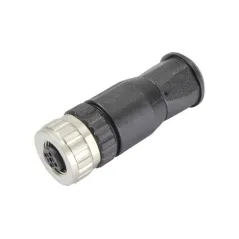 ZŁĄCZE OKRĄGŁE 21033192401 M12 ŻEŃSKIE 4 BIEGUNY NA KABEL HARTING