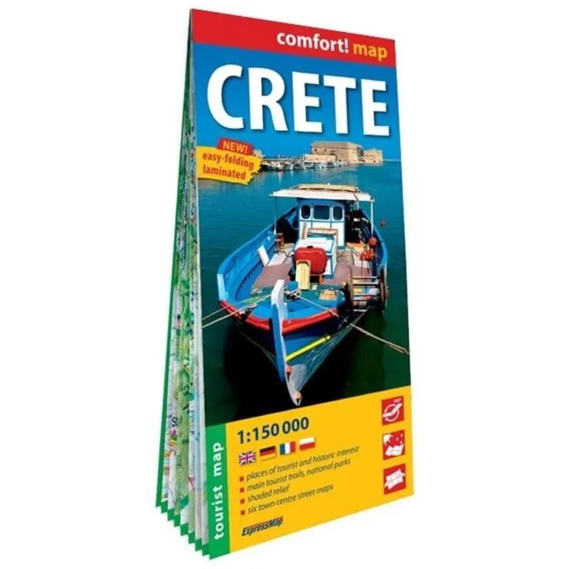 CRETE. MAPA TURYSTYCZNA 1:150 000