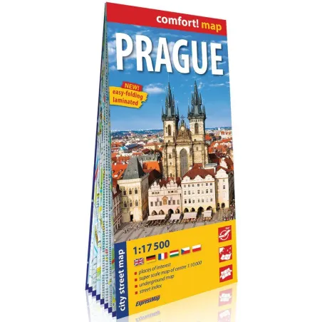 Praga Laminowany Plan Miasta 1:17 500 Praga Laminowany Plan Miasta 1:17 500