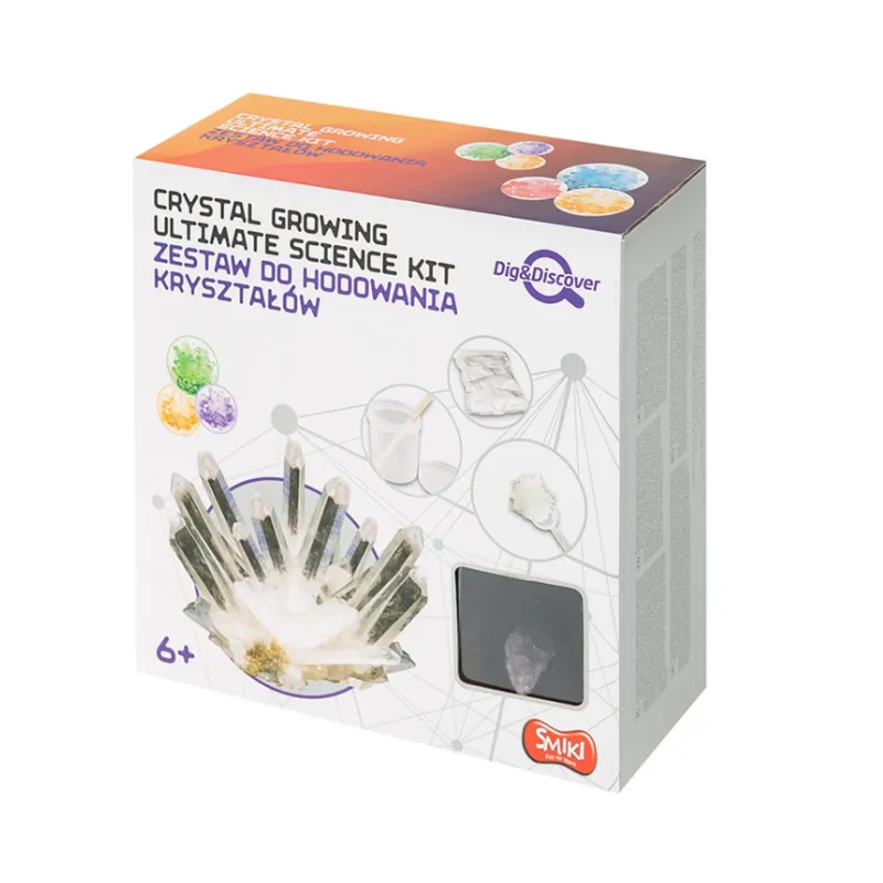 ZESTAW NAUKOWY DO HODOWANIA KRYSZTAŁÓW SMIKI CRYSTAL GROWING KIT 6+