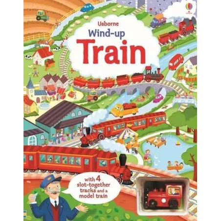 Windup train book with slottogether tracks and a model train  Watt Fiona