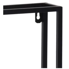 PÓŁKA ŚCIENNA LOFT METALOWA Z MDF DO KUCHNI I SALONU 40x15x27 CM