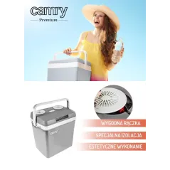 LODÓWKA TURYSTYCZNA 25L NA 12V I 230V Z GRZANIEM I CHŁODZENIEM CAMRY CR 93