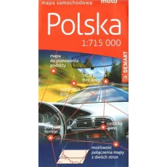 POLSKA 1:715 000 MAPA SAMOCHODOWA