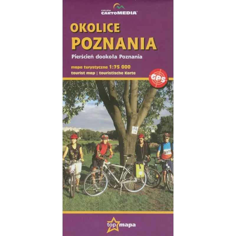 OKOLICE POZNANIA. PIERŚCIEŃ DOOKOŁA POZNANIA. MAPA TURYSTYCZNA