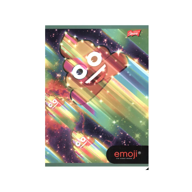 ZESZYT W KRATKĘ 16 KARTEK A5 EMOJI - St. Majewski
