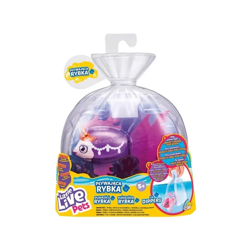 LITTLE LIVE PETS PŁYWAJĄCA RYBKA INTERAKTYWNA DO WANNY 5+