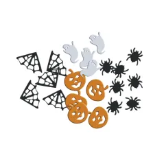 DEKORACJA KONFETTI HALLOWEEN PAJĄKI CZAROWNICE DYNIE MIX