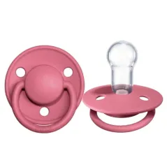 SMOCZEK USPOKAJAJĄCY BIBS DELUX SILIKON CORAL 0-36M