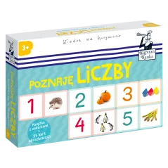 KAPITAN NAUKA POZNAJĘ LICZBY 35 KART OBRAZKOWYCH I KSIĄŻKA 3+
