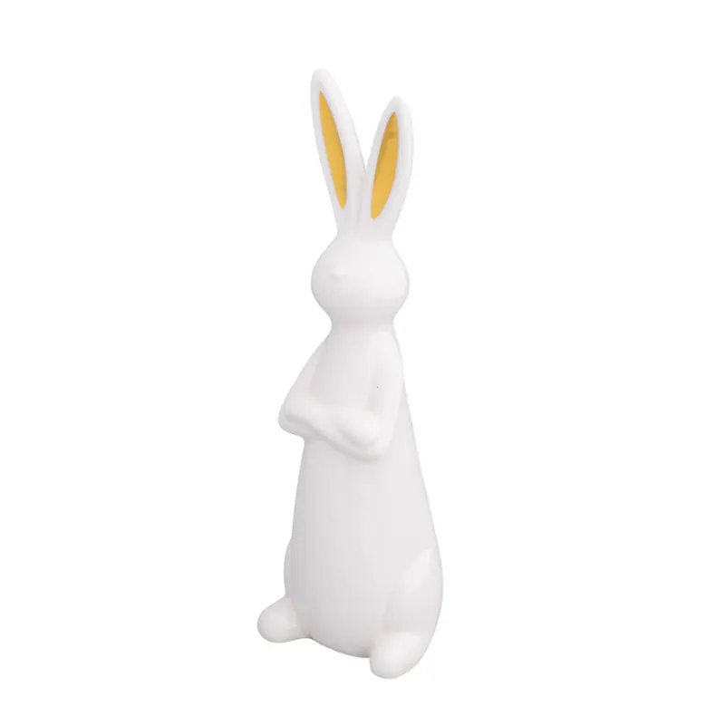 FIGURKA CERAMICZNA ZAJĄC ZE ZŁOTYMI USZAMI ALTOM DESIGN 24,5 CM