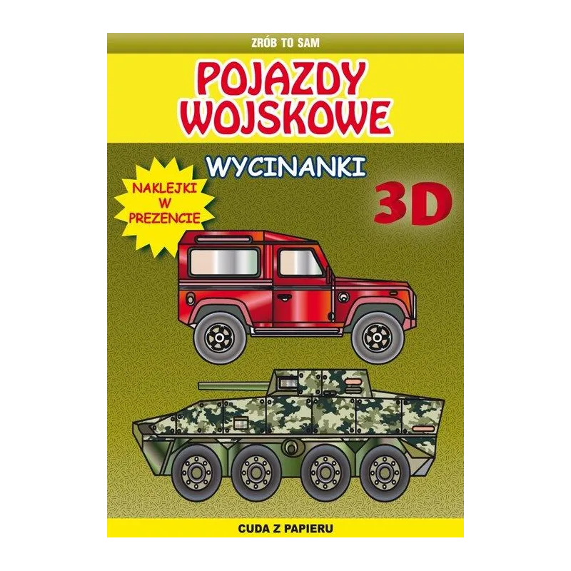 POJAZDY WOJSKOWE WYCINANKI 3 D