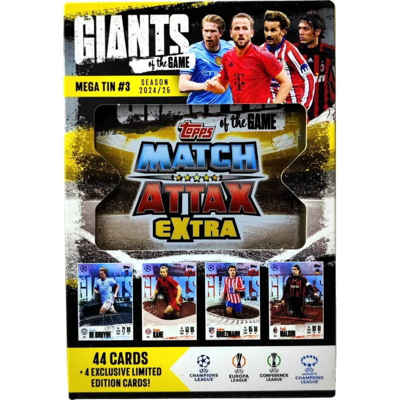 MEGA PUSZKA MATCH ATTAX EXTRA 2025 – 48 KART + LIMITOWANE