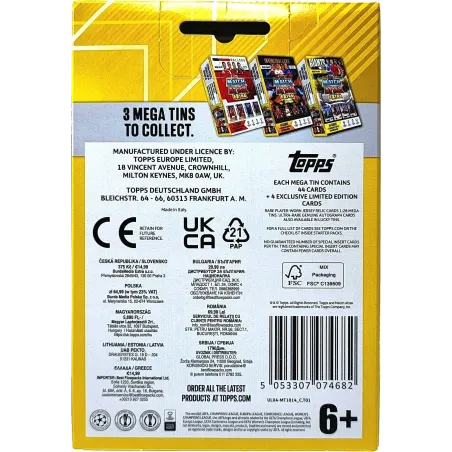 Mega Puszka Match Attax Extra 2025 – 48 Kart + Limitowane