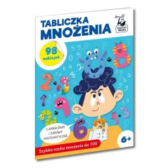TABLICZKA MNOŻENIA Z NAKLEJKAMI. SZYBKA NAUKA MNOŻENIA DO 100. KAPITAN NAUKA 6+