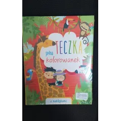 TECZKA PEŁNA KOLOROWANEK Z NAKLEJKAMI - Olesiejuk
