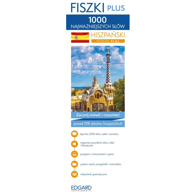HISZPAŃSKI 1000 NAJWAŻNIEJSZYCH SŁÓW FISZKI PLUS