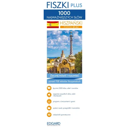 HISZPAŃSKI 1000 NAJWAŻNIEJSZYCH SŁÓW FISZKI PLUS