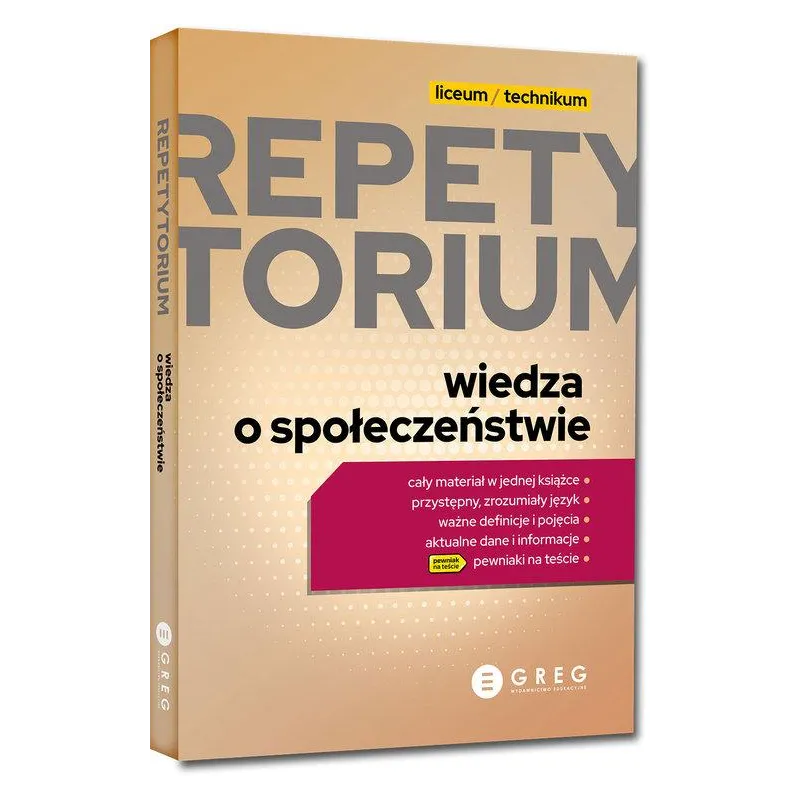 REPETYTORIUM - LICEUM/TECHNIKUM - WIEDZA O SPOŁECZEŃSTWIE