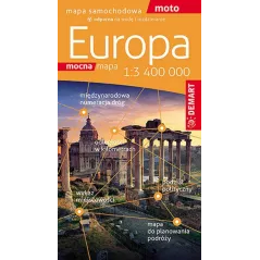 EUROPA MAPA SAMOCHODOWA 1:3400 000
