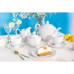 Serwis Kawowy Porcelana Polska 12 Osób Mariapaula Biała Ii Gatunek