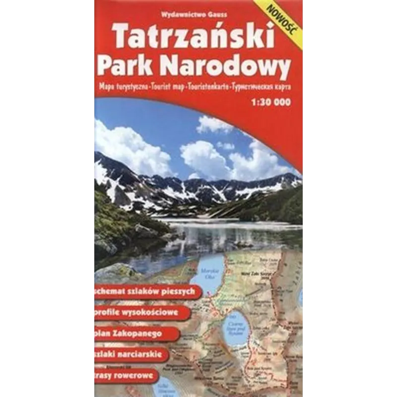 TATRZAŃSKI PARK NARODOWY. MAPA TURYSTYCZNA 1:30 000