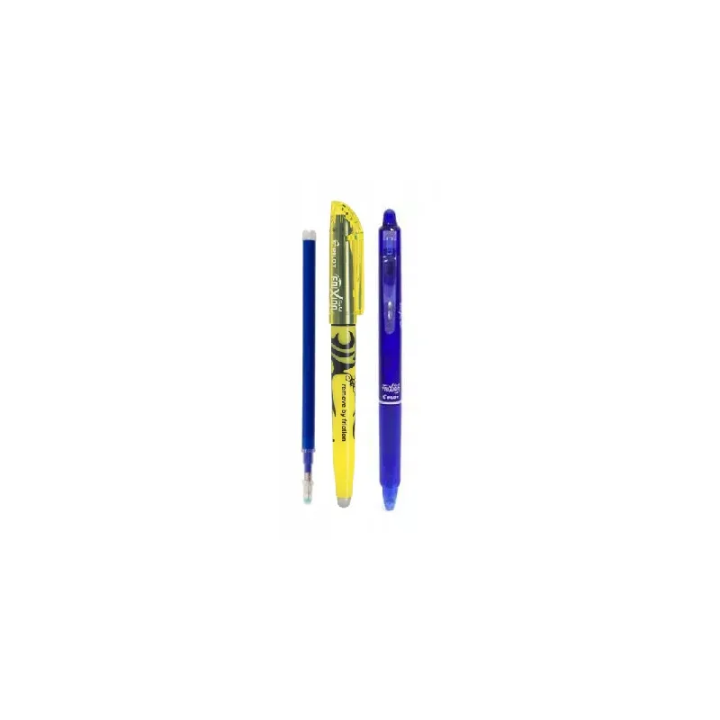 WYMAZYWALNY DŁUGOPIS FRIXION CLICKER + WYMAZYWALNY ZAKREŚLACZ ŻÓŁTY FRIXION LIGHT + WKŁAD 0,7 MM - Pilot