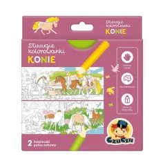 Dłuuugie kolorowanki Konie 4