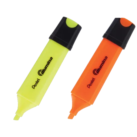 ZAKREŚLACZ ŻÓŁTY + POMARAŃCZOWY 0,5 MM PENTEL - Pentel