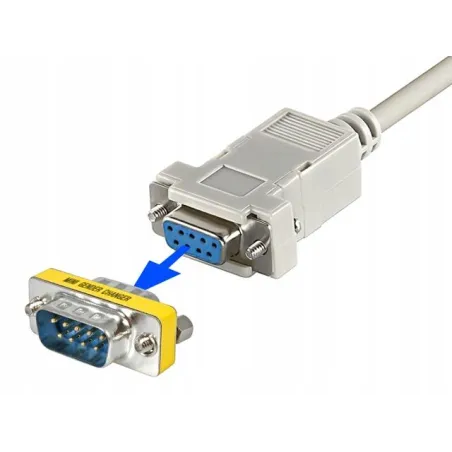 ADAPTER ŁĄCZNIK D-SUB DB9 MĘSKI-WTYK MĘSKI RS232