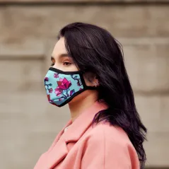 MASKA ANTYSMOGOWA N99 DRAGON CASUAL SE FLORAL PINK ROZMIAR S - Dragon Mask