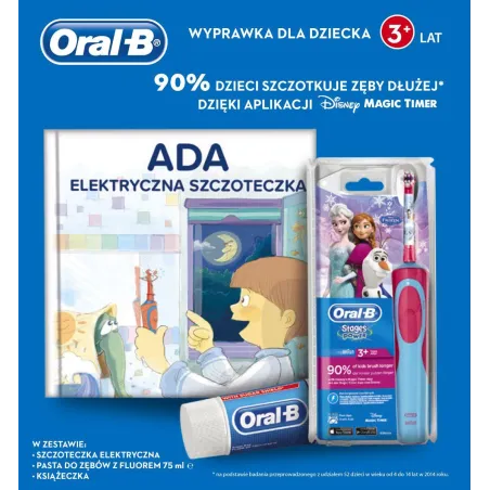 KRAINA LODU SZCZOTECZKA ELEKTRYCZNA ORAL-B + PASTA + KSIĄŻKA 3+ - Procter & Gamble