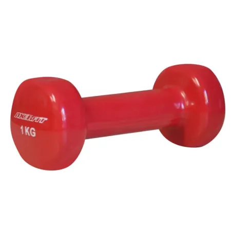 HANTLE WINYLOWE 2 x 1 KG ŻELIWNE ANTYPOŚLIZGOWE CZERWONE AXER SPORT
