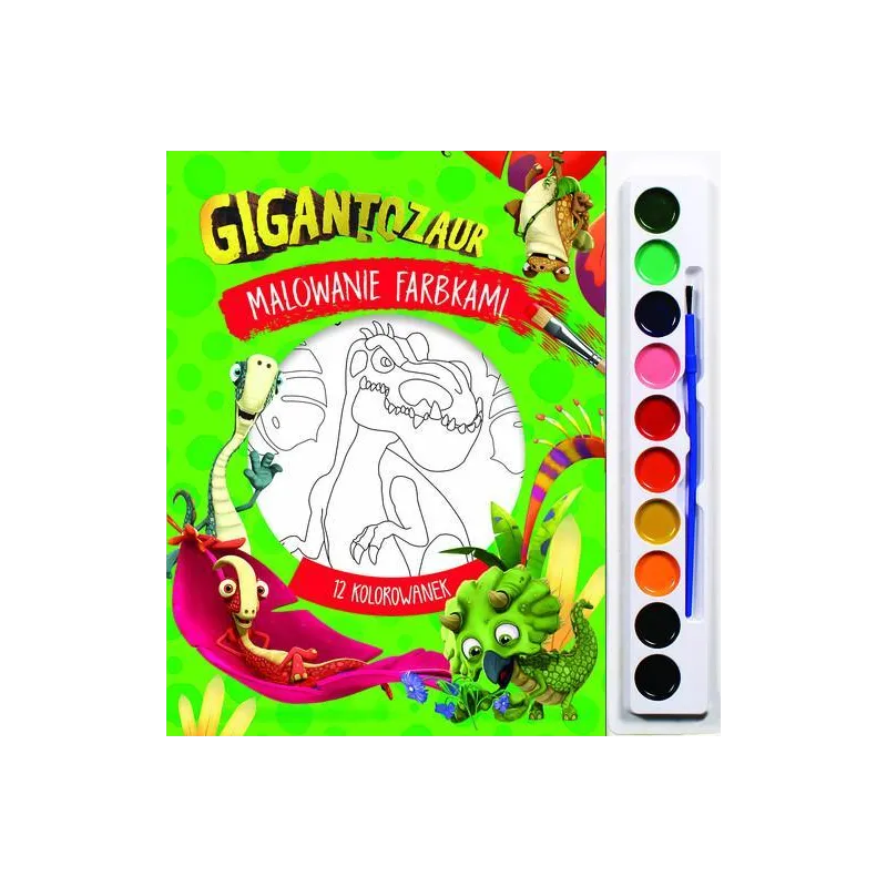 GIGANTOZAUR. MALOWANIE FARBKAMI II GATUNEK