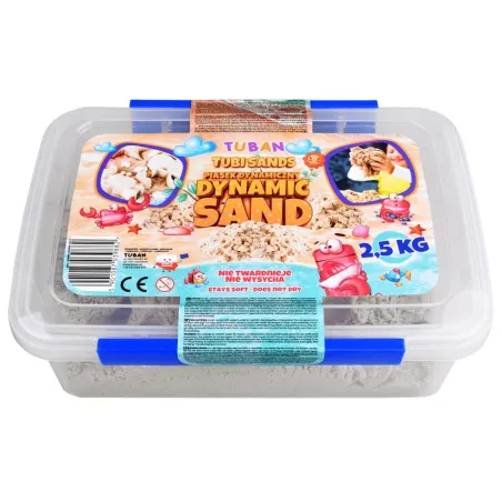 PIASEK KINETYCZNY TUBAN 2,5 KG NATURALNY DYNAMICZNY DLA DZIECI