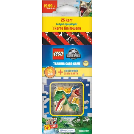 KARTY KOLEKCJONERSKIE LEGO JURASSIC WORLD TCG SERIA 2 BLISTER
