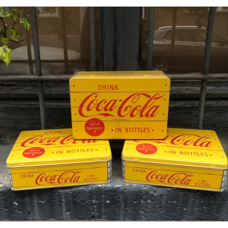 Coca-Cola Metalowa Puszka Retro Na Drobiazgi 23 Cm
