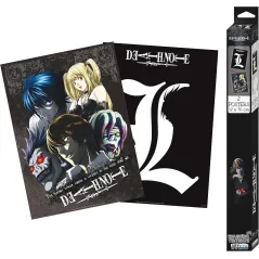 DEATH NOTE PLAKATY L & LIGHT – ZESTAW KOLEKCJONERSKI DLA FANÓW ANIME