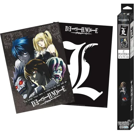DEATH NOTE PLAKATY L & LIGHT – ZESTAW KOLEKCJONERSKI DLA FANÓW ANIME