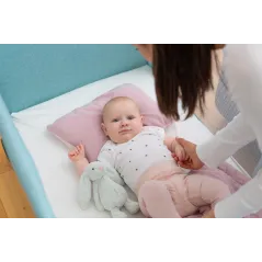 ŁÓŻECZKO TURYSTYCZNE CARETERO BASIC PLUS NIEBIESKIE DO 15 KG 1M+