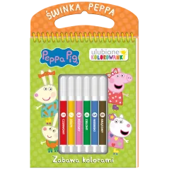 ZABAWA KOLORAMI. ŚWINKA PEPPA. ULUBIONE KOLOROWANKI