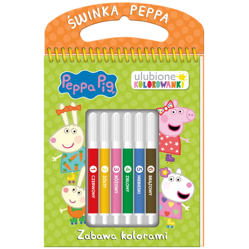 ZABAWA KOLORAMI. ŚWINKA PEPPA. ULUBIONE KOLOROWANKI