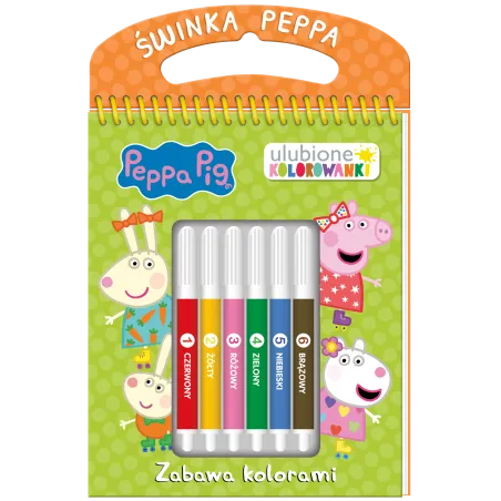ZABAWA KOLORAMI. ŚWINKA PEPPA. ULUBIONE KOLOROWANKI
