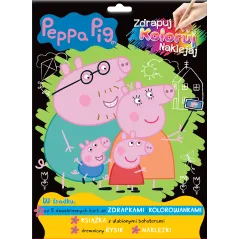 Peppa Pig. Zdrapuj koloruj naklejaj