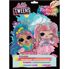 L.O.L. Surprise! Tweens. Zdrapuj koloruj naklejaj