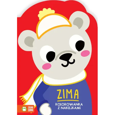 ZIMA. KOLOROWANKA Z NAKLEJKAMI