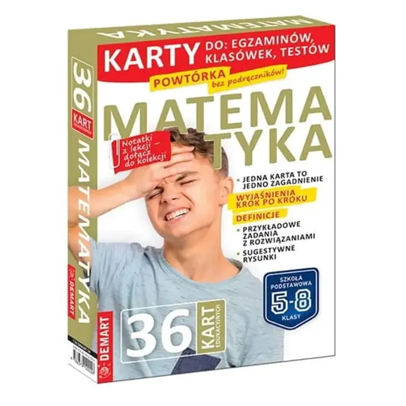 MATEMATYKA KLASA 5-8. 36 KARTY EDUKACYJNYCH